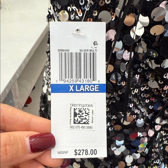 Dress the Population Black and Silver Sequin Mini Dress - Picture 6 of 7